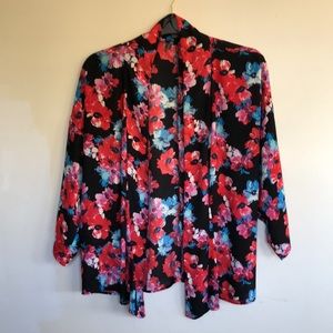 Forever 21 floral kimono sleeve top